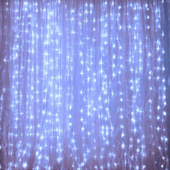 Купить Гирлянда "Водопад" 3,0м*2,0м 240 LED, прозрачный провод оптом